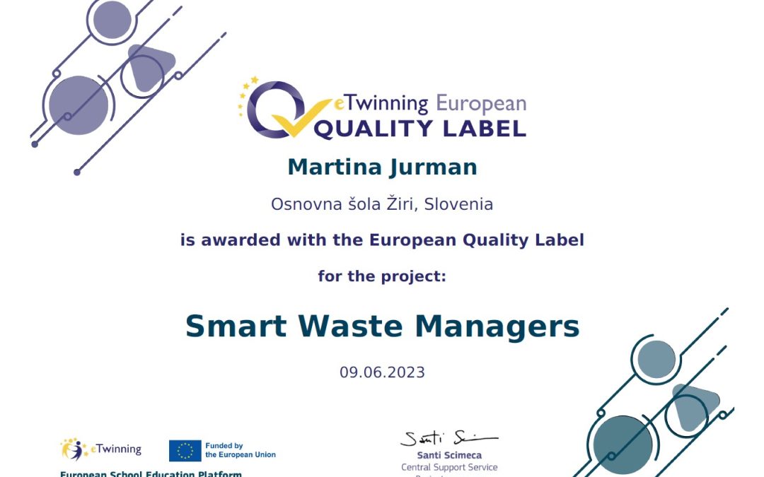 Zaključek projekta Smart Waste Managers