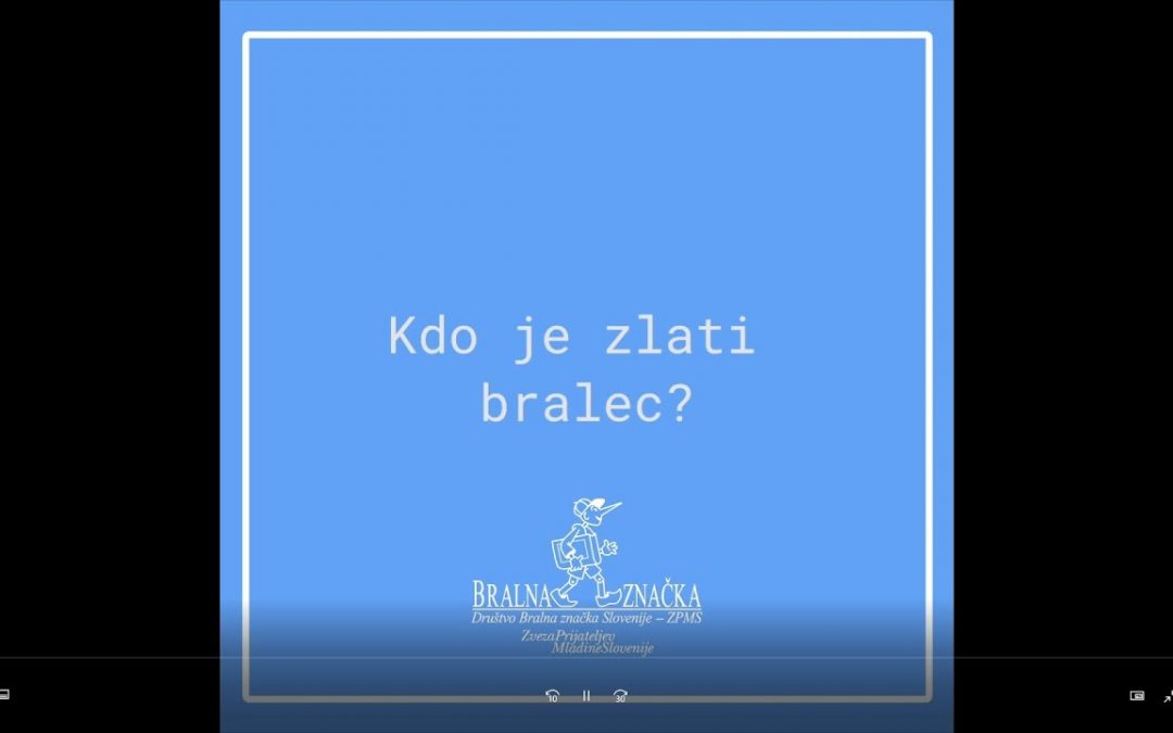 Kdo je zlati bralec?